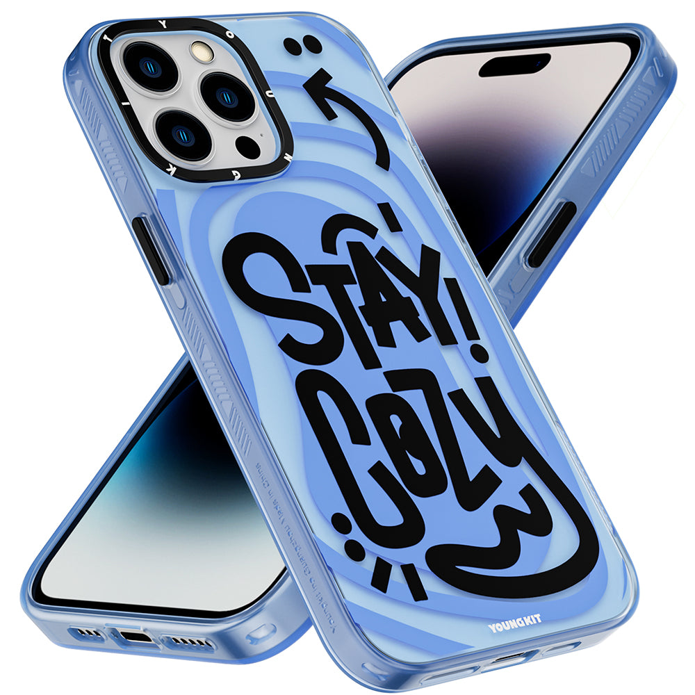 YoungKit Happy Mood Serisi iPhone 14 Pro Mutlu Mod Figürlü Telefon Kılıfı - 2 YoungKit Happy Mood Serisi iPhone 14 Pro Mutlu Mod Figürlü Telefon Kılıfı - 2